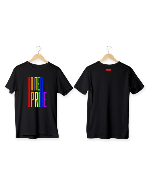 United Pride Pima Round Neck T-Shirt-Black